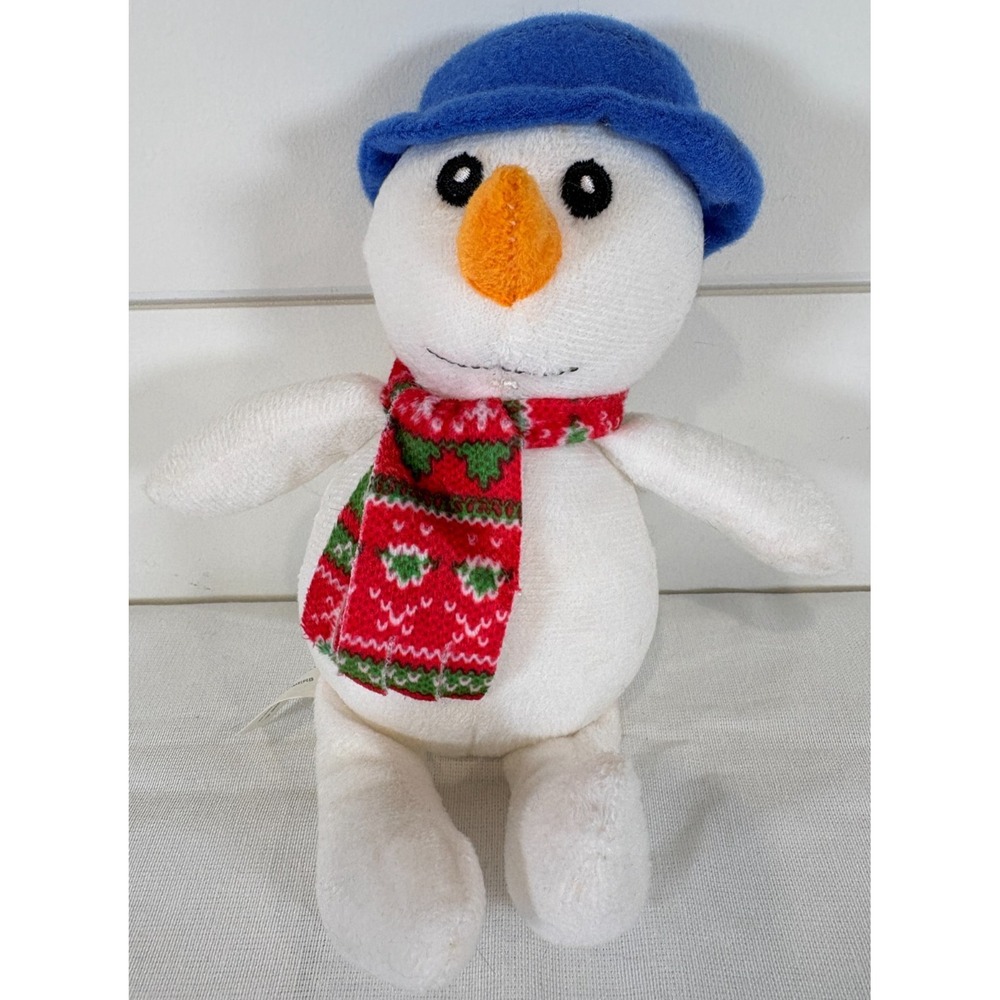 Greenbrier Christmas House Winter Snowman Lovey 8" Plush Stuffed Animal Toy